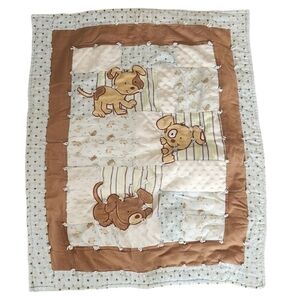 Baby Blanket Puppies Hand‎ Made
